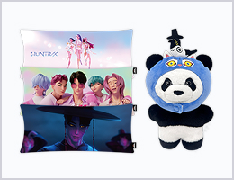 Demon Hunters 1 Random Pillow +Derpy Panda Plush